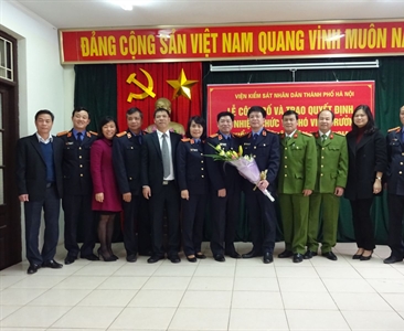 Lễ công bố và trao Quyết định bổ nhiệm Phó Viện trưởng Viện KSND huyện Gia Lâm